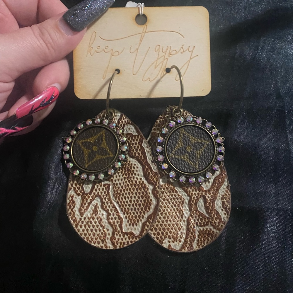 Upcycled earrings
